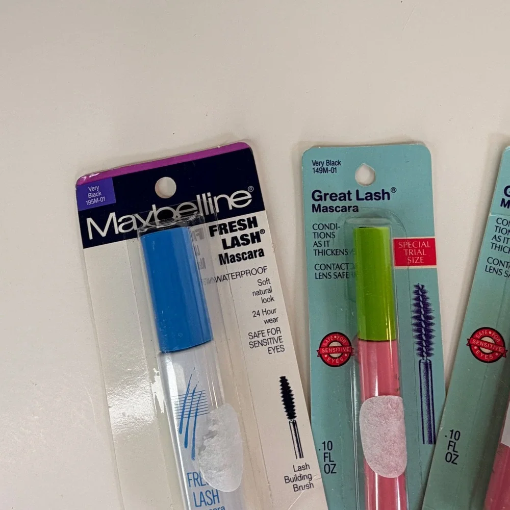 Vintage Maybelline Great Lash Fresh Lash & CoverGirl Thick Lash Mascara Lot 5pk